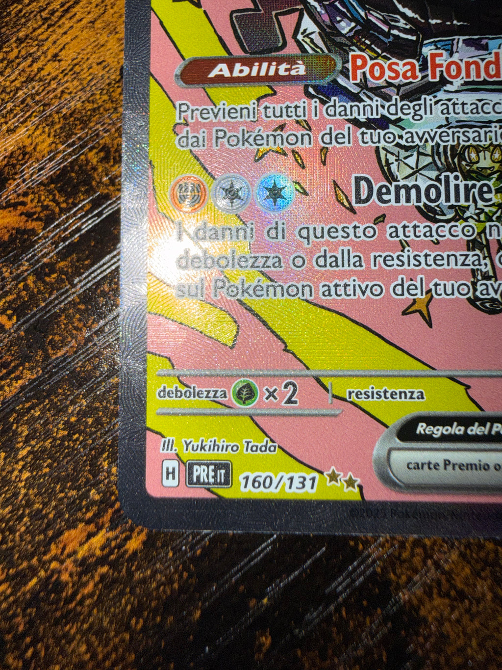 Ogerpon Maschera Fondamenta ex (PRE 160)
Evoluzioni Prismatiche - Cornerstone Mask Ogerpon ex - Singles NM
