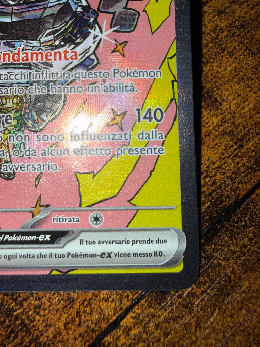 Ogerpon Maschera Fondamenta ex (PRE 160)
Evoluzioni Prismatiche - Cornerstone Mask Ogerpon ex - Singles NM