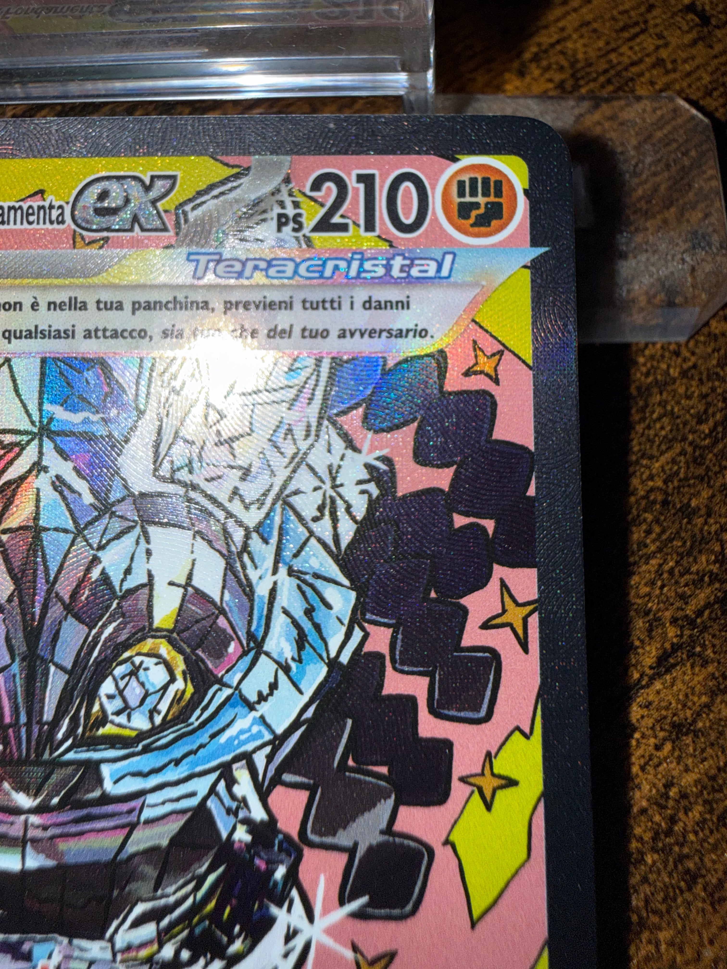 Ogerpon Maschera Fondamenta ex (PRE 160)
Evoluzioni Prismatiche - Cornerstone Mask Ogerpon ex - Singles NM
